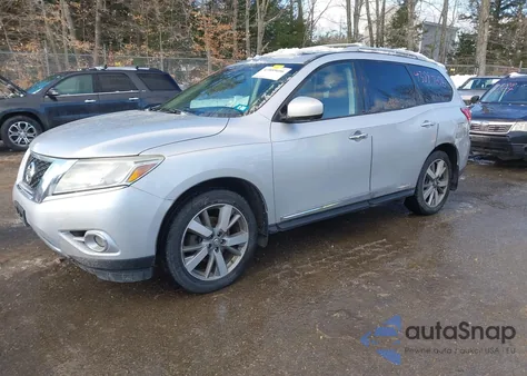 2014 Nissan Pathfinder Platinum from USA, damaged, VIN 5N1AR2MM0EC683385